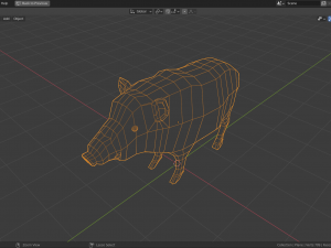 cartoon boar 3Dモデル