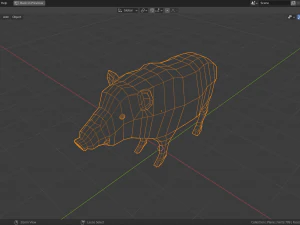 cartoon boar 3D Model