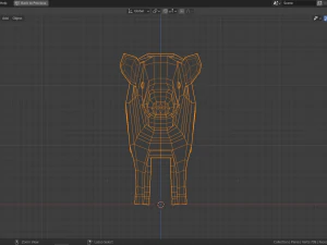 cartoon boar 3D Model