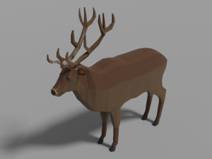 cartoon deer 3Dモデル