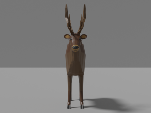 cartoon deer 3D मॉडल