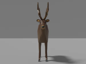 cartoon deer 3D Model
