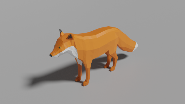 cartoon fox Modèle 3D .c4d .max .obj .3ds .fbx .stl .blend 