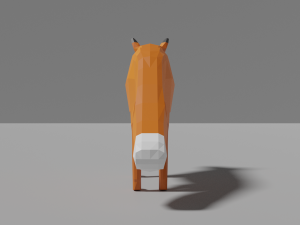 cartoon fox Modèle 3D