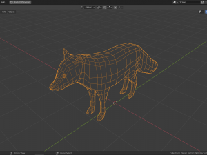 cartoon fox Modèle 3D
