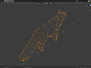 cartoon fox Modèle 3D