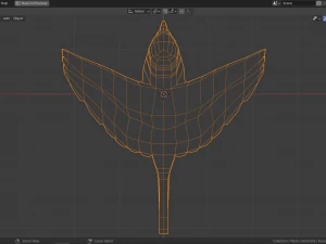 cartoon great tit 3D Model