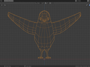 cartoon great tit 3D Model