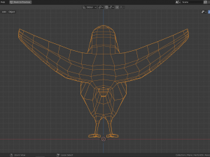 cartoon great tit 3D Model
