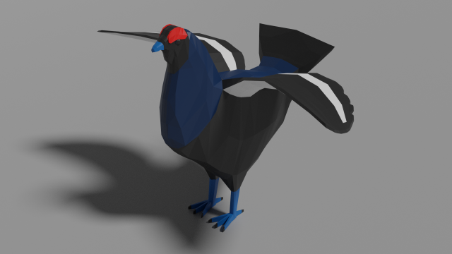 cartoon grouse 3D Model .c4d .max .obj .3ds .fbx .stl .blend 