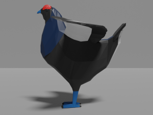 cartoon grouse 3D Model