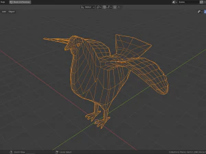 cartoon grouse 3D Model