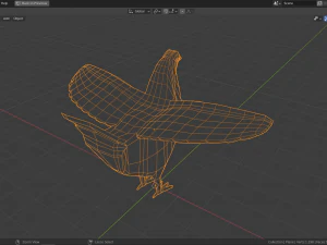 cartoon grouse 3D Model