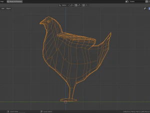 cartoon grouse 3D Model