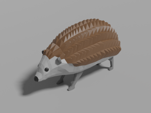 cartoon hedgehog Modelo 3D