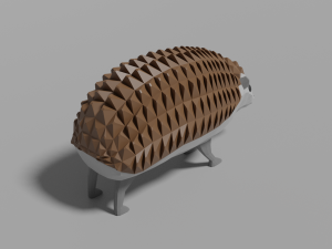 cartoon hedgehog 3Dモデル