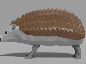 cartoon hedgehog 3Dモデル
