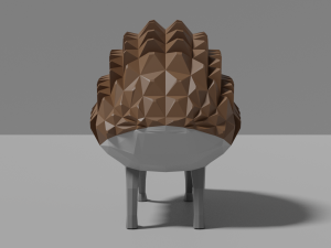 cartoon hedgehog 3Dモデル
