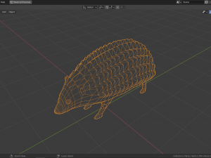 cartoon hedgehog 3Dモデル