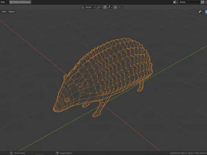 cartoon hedgehog 3D Model