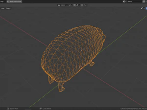 cartoon hedgehog 3D Model