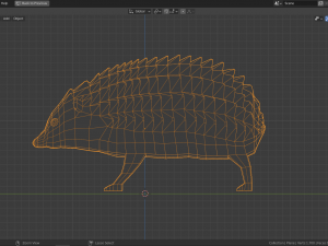 cartoon hedgehog 3Dモデル