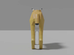 cartoon lynx 3D Model