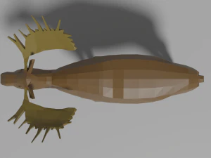 漫画のヘラジカ 3Dモデル