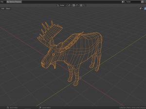 cartoon moose Modelo 3D