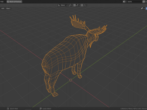 cartoon moose Modelo 3D