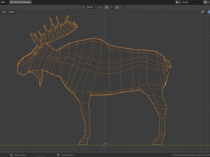 cartoon moose Modelo 3D