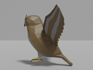 cartoon owl 3D Model