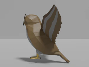 cartoon owl 3D Model