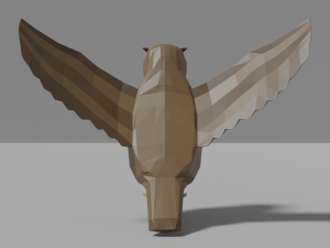cartoon owl 3D Model
