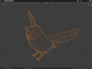 cartoon owl 3D Model