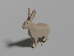 cartoon rabbit 3D Model