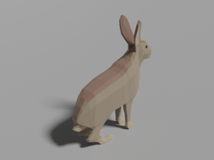 cartoon rabbit 3D Model