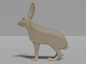 cartoon rabbit 3D Model