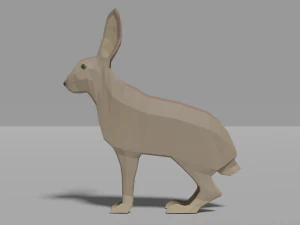 cartoon rabbit 3D Model