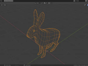 cartoon rabbit 3D Model