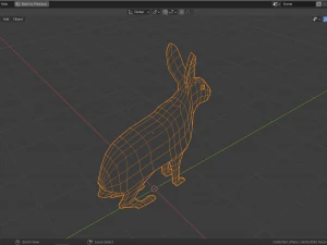 cartoon rabbit 3D Model
