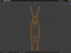 cartoon rabbit 3D Model