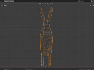 cartoon rabbit 3D Model