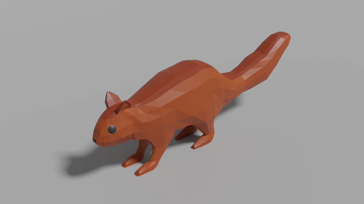 cartoon squirrel 3D Model .c4d .max .obj .3ds .fbx .stl .blend 