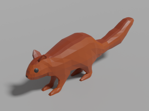 cartoon squirrel 3D Model