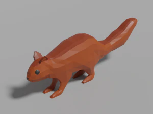 мультфильм белка 3D Модель