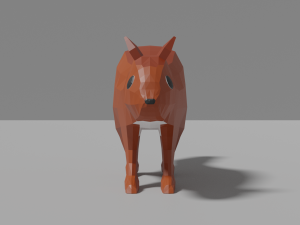 cartoon squirrel 3D Model