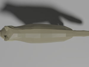 cartoon wolf 3Dモデル