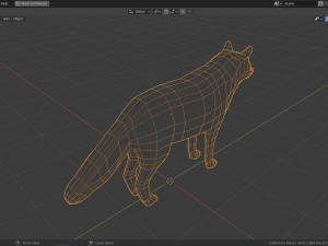 cartoon wolf 3Dモデル