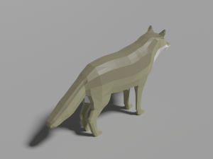 cartoon wolf family 3D मॉडल